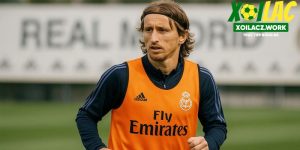 Luka Modric trong buổi tập cuối cùng tại Real Madrid.