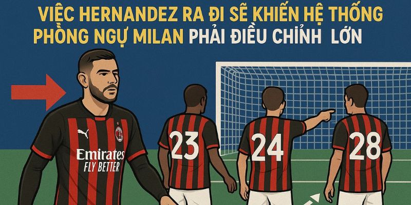 Việc Hernandez rời AC Milan sẽ khiến hệ thống phòng ngự Milan phải điều chỉnh lớn Việc Hernandez rời AC Milan sẽ khiến hệ thống phòng ngự Milan phải điều chỉnh lớn