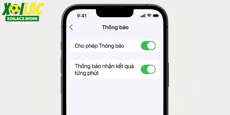 Tính năng gửi thông báo tỷ số giúp bạn không bỏ lỡ diễn biến trận đấu Tính năng gửi thông báo tỷ số giúp bạn không bỏ lỡ diễn biến trận đấu